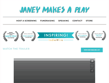 Tablet Screenshot of janeymakesaplay.com